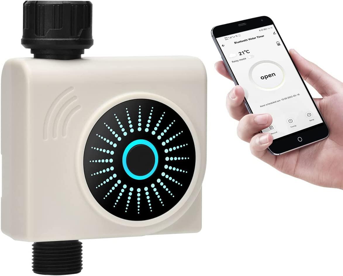 Tưới nước của lập trình viên Bluetooth, tưới nước tự động, hẹn giờ tưới thông minh với tần suất, thời gian tưới và chế độ mưa cho vườn ngoài trời