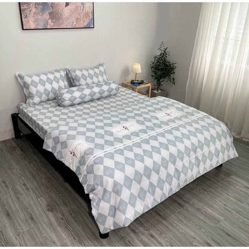 Drap Tencel 60s -Bộ Ga Gối Vỏ Ôm Dây Khoá Nệm 5-27cm