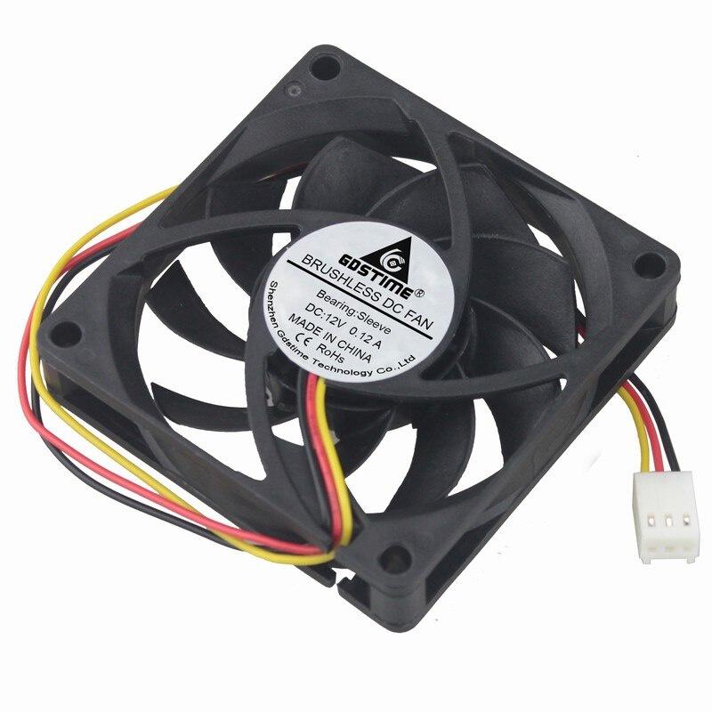 1 Pieces Gdstime 3Pin FG 70x70x11mm DC 11V Cooling Fan 70mm x 11mm PC Brushless Cooler 7cm
