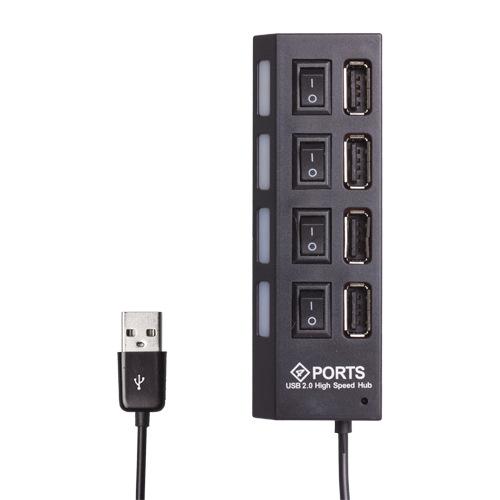 Đảm bảo chất lượng cung cấp lớn 4 cổng có công tắc Hub USB2.0 4 cổng công tắc Bộ chia HUB 4USB 2.0