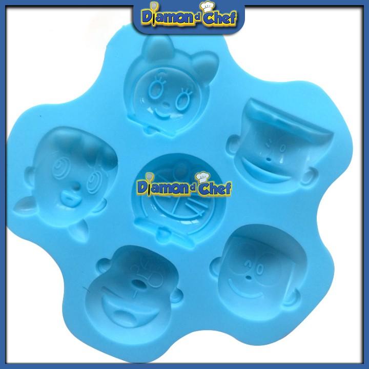 Khuôn Silicon Socola Hình Doraemon Và Những Người Bạn