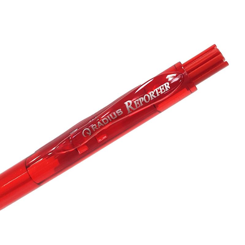 Hộp 12 Bút Bi Bấm Reporter 0.5 mm - Radius - Mực Đỏ