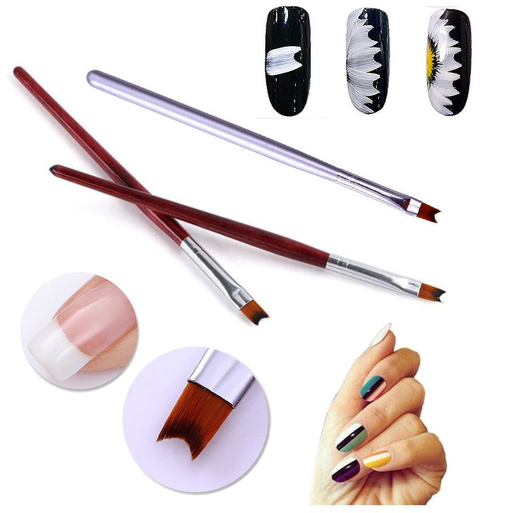 Cọ Vẽ Hoa Lưỡi Liềm Đồ Nghề Nail Chuyên Dụng, Tùy Chọn Cán Bạc Và Cán Gỗ, Màu Sắc Thời Trang, Dụng Cụ Dễ Dùng Thao Tác Giúp Tiết Kiệm Thời Gian Làm Móng Tinh Tế Theo Ý Tưởng Sáng Tạo