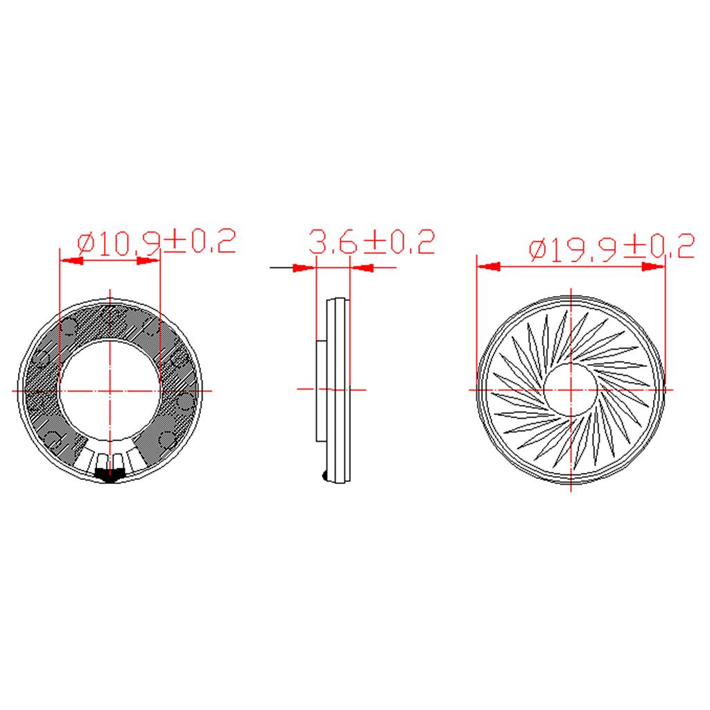 Từ Bên Trong Loa Kéo 8Ohm Chống Nước Gợn Sóng Loa Phụ Kiện Phần