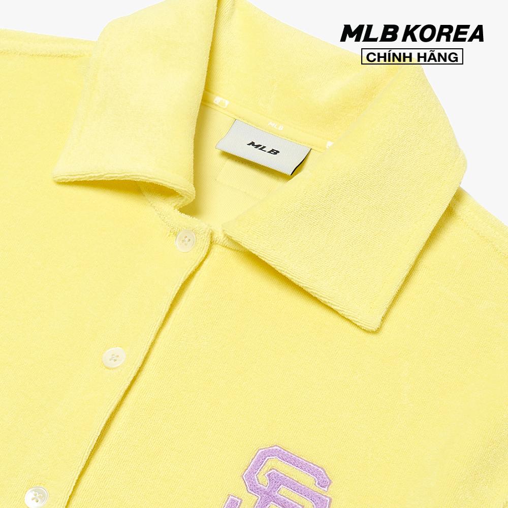 MLB - Đầm mini tay ngắn cổ bẻ Wms Overfit Terry Pique 3FOP63023