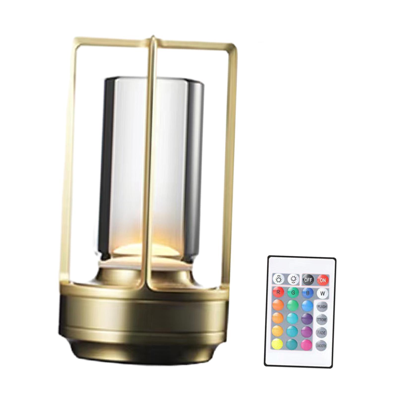 Touch Control Table Lamp Remote Control Modern RGB 16 Colors NightStand Lamp