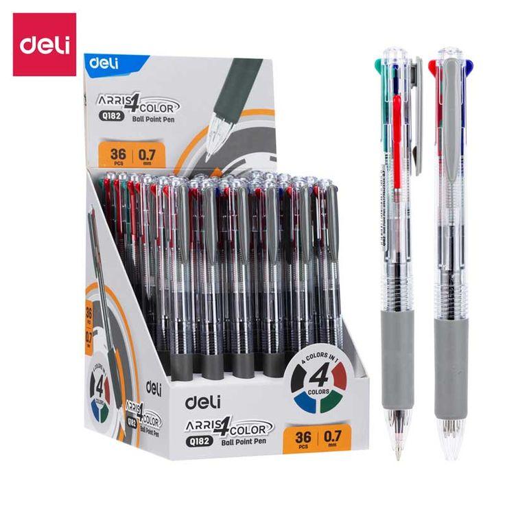 Bút Bi Deli 4 Màu 0.7mm EQ182
