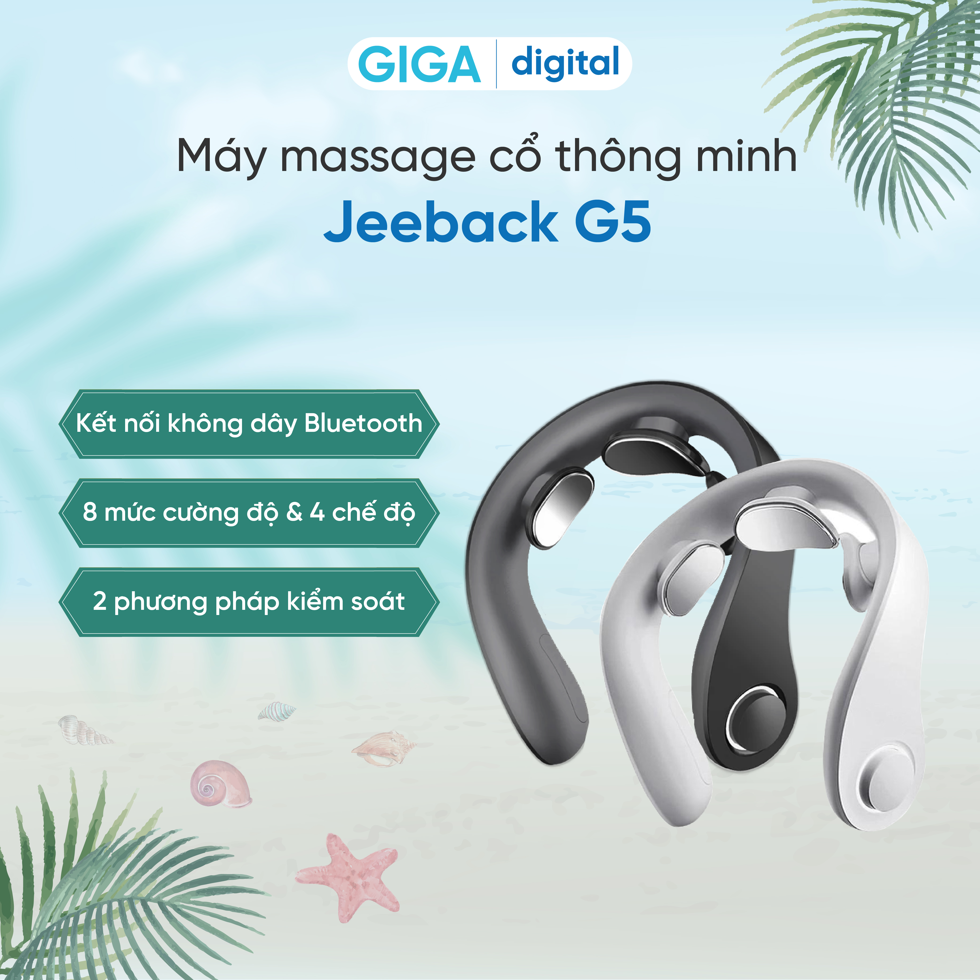 Máy massage cổ thông minh Xiaomi Jeeback G5 - Hàng Chính Hãng
