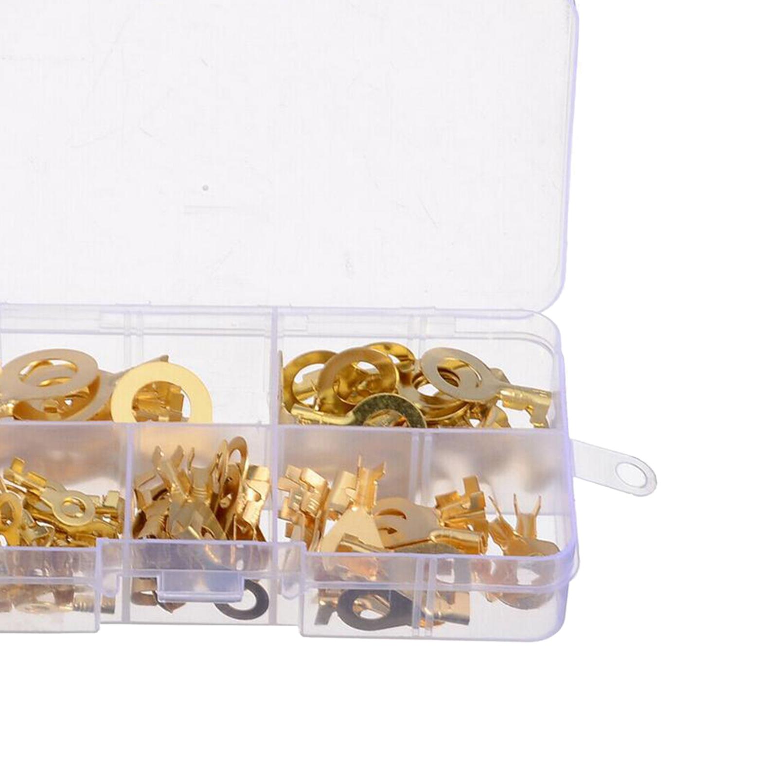 Golden  Crimp Terminals Spade Assorted Electrical Kits with Storage Box