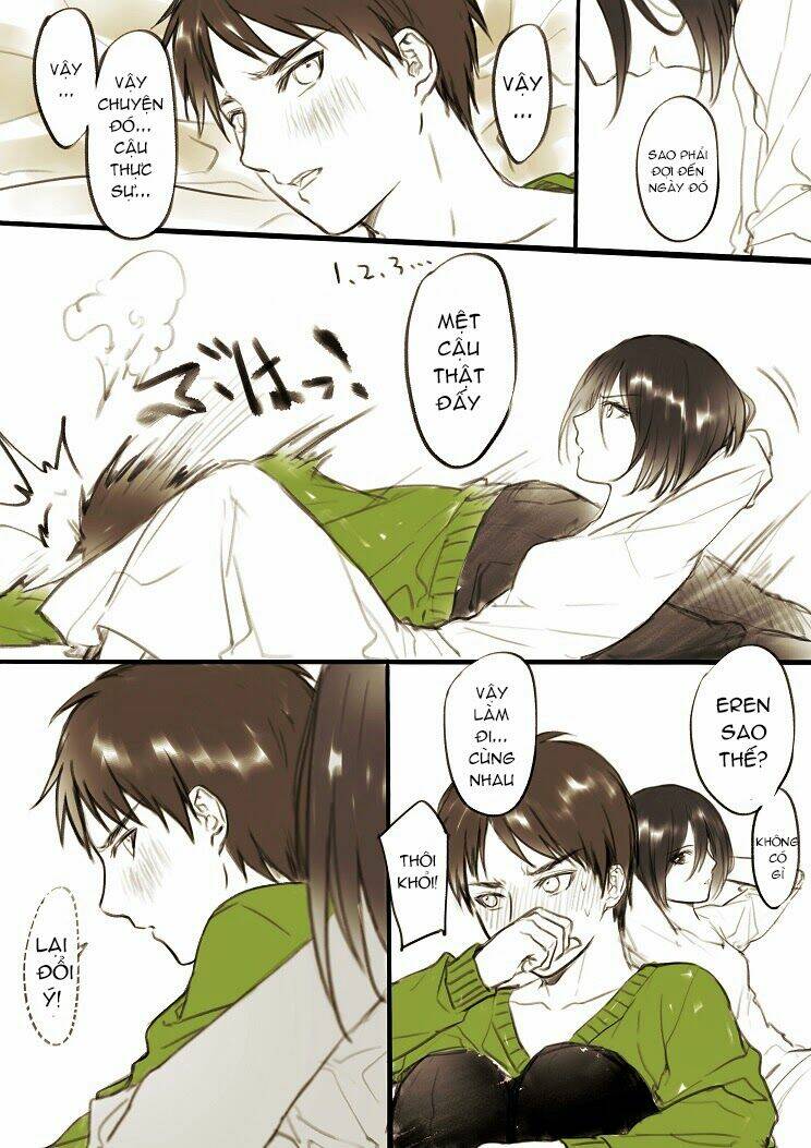 tấn công người khổng lồ - doujinshi eren x mikasa chapter 1 7