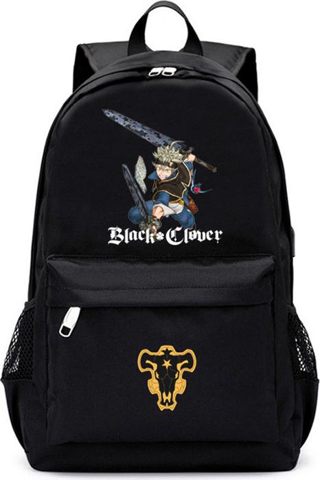 Balo BLACK CLOVER thời trang ,có ngăn chống trộm tiện lợi, cổng nối usb bên ngoài, chất liệu siêu bền đẹp