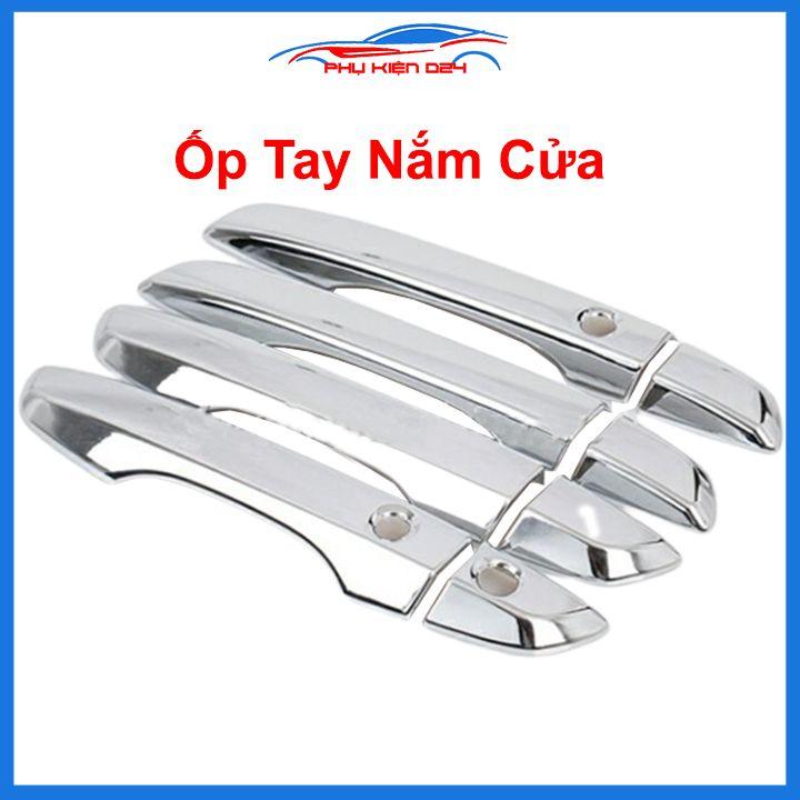 Ốp tay hõm Civic 2016-2017-2018-2019-2020 vân carbon, mạ crom chống trầy bảo vệ cửa xe ô tô
