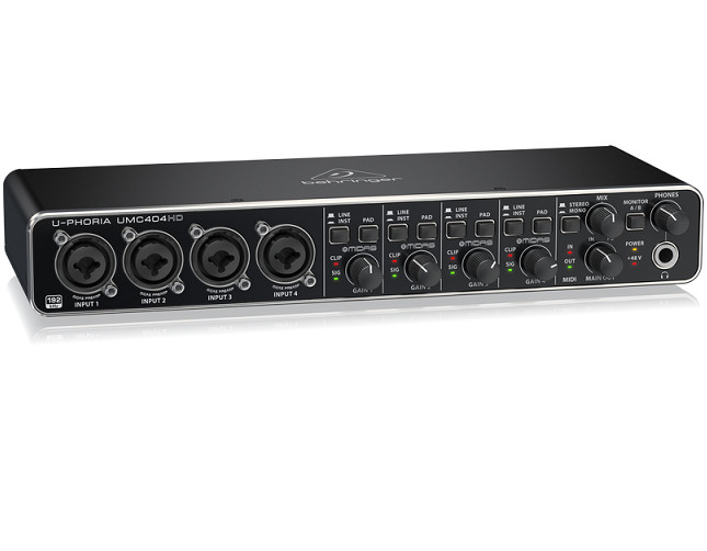 Sound card thu âm Behringer U-PHORIA UMC404HD- Hàng chính hãng