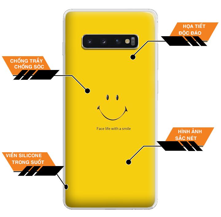 Ốp lưng điện thoại Samsung Galaxy S10 - Silicon dẻo - 0271 SMILE02 - Hàng Chính Hãng