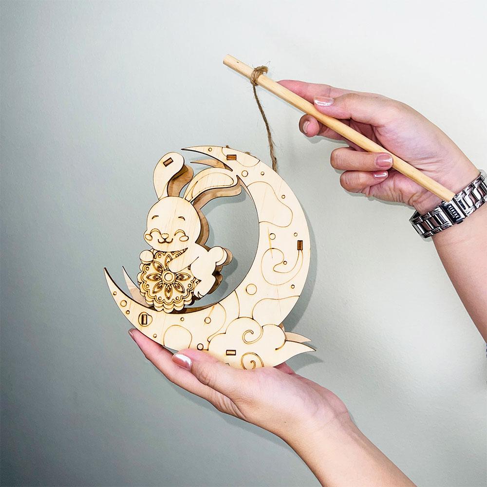 Lồng Đèn Sáng Tạo - Thỏ Con Bên Trăng - Giftbrand GB08