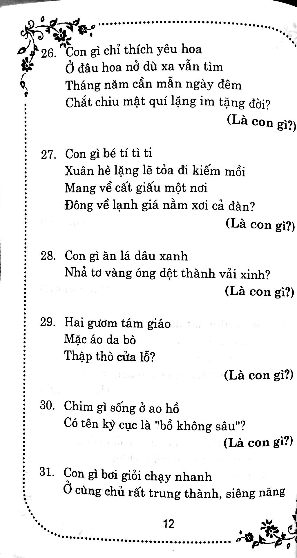 Câu Đố Dân Gian Việt Nam