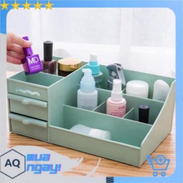 Kệ Mỹ Phẩm 3 Tầng 2 Ngăn Kéo, Kệ Mỹ Phẩm, Kệ Để Đồ Nhiều Ngăn Siêu Đẹp, Siêu Tiện Dụng