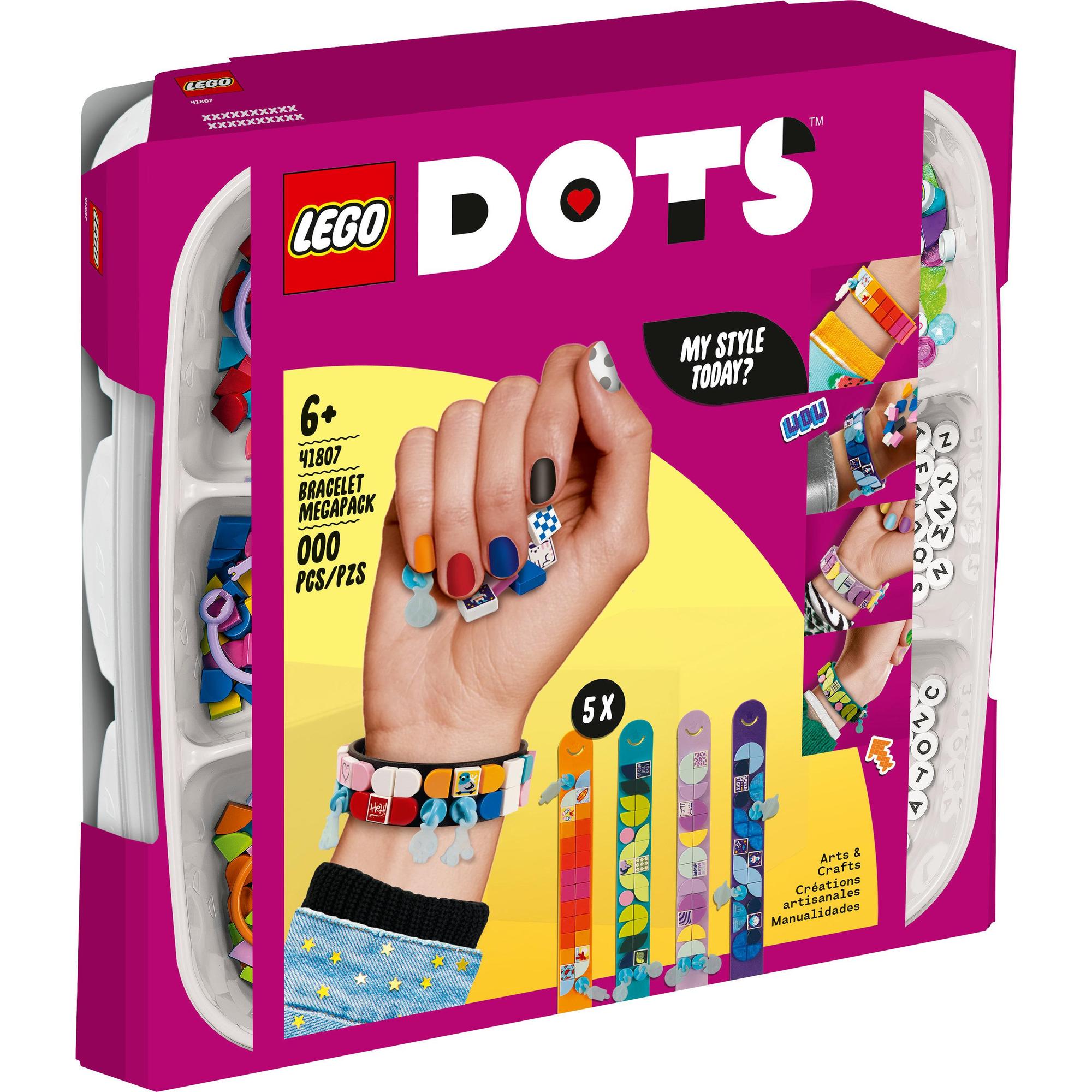 LEGO Dots 41807 Bộ Vòng Tay Thiết Kế Sáng Tạo 5 Trong 1 (388 Chi Tiết)