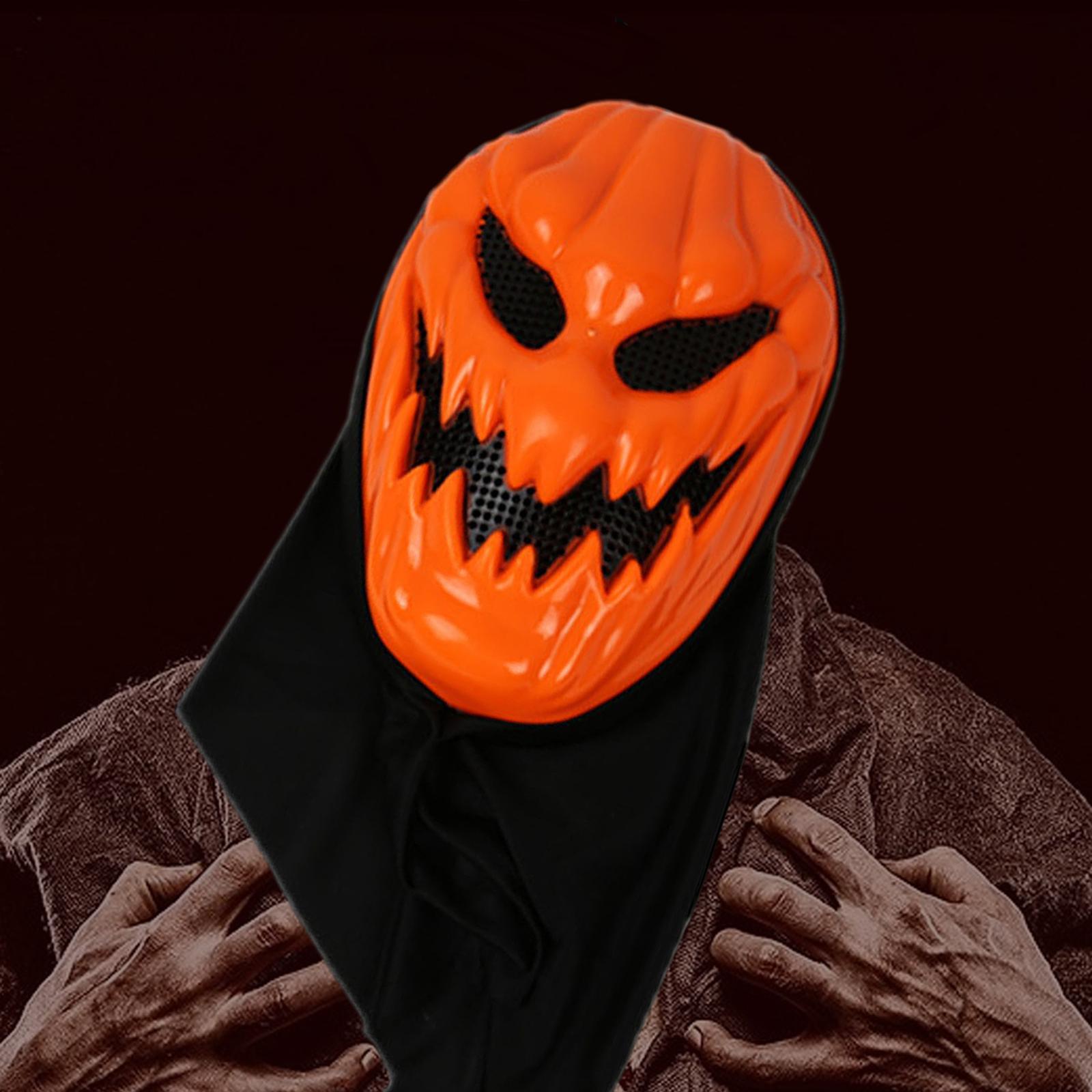 Halloween Pumpkin Head Props Full Face Cover for Fancy Dress Show Party