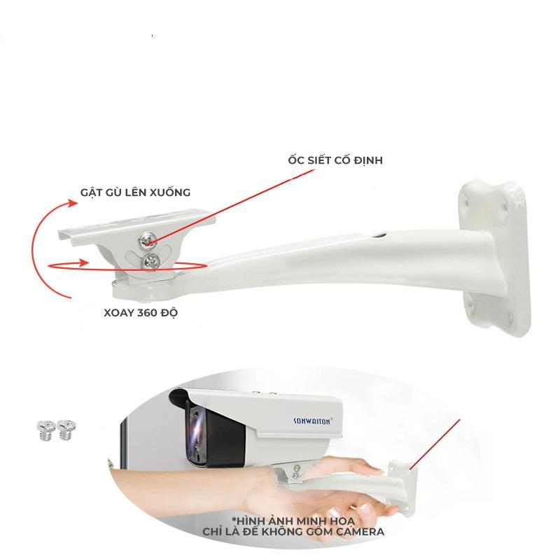 Chân đế ốc 1/4&quot; inch AKIA cho camera Eufy và Aqara, Bắt tường vuông góc 90 độ, Xoay ngược camera - Hàng chính hãng