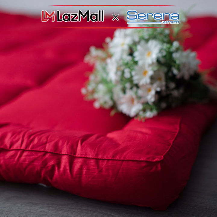 Nệm topper dầy 10cm bông gòn microfiber SERENA cao cấp - tấm chăn lót đệm niệm topper toper nệm bông gòn trải sàn giường 1 người ngủ khách sạn dày 1m2 1m4 1m6 1m8 chính hãng