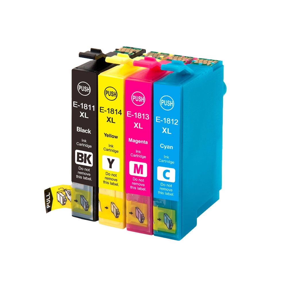 Tương thích 18XL T1811-T1814 Hộp mực cho Epson XP205 XP305 XP322 XP315 XP212 XP402 XP30 XP225 XP325 Máy in XP422