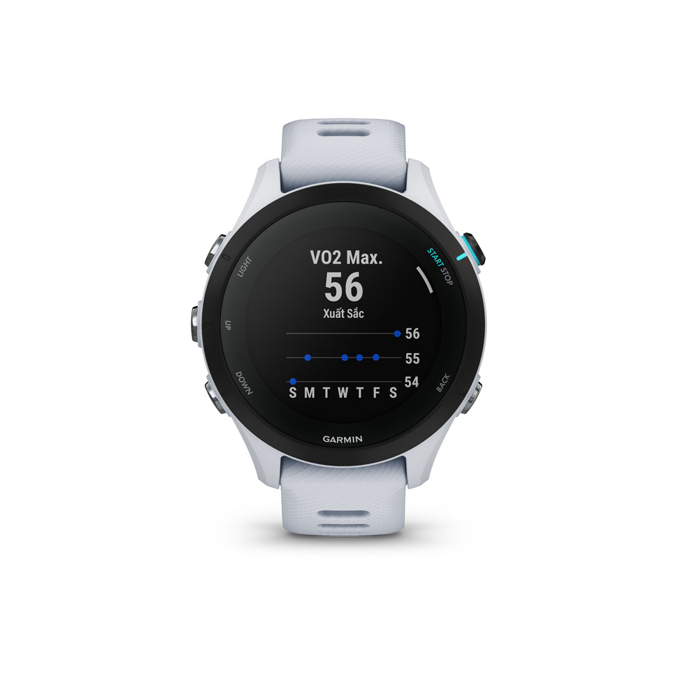 Đồng Hồ Thông Minh Garmin Forerunner 255S Music Wifi GPS (Black/Whitestone) - Hàng Chính Hãng