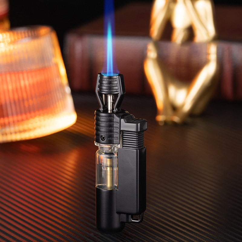 Bật lửa hột quẹt khè đứng BAIRUI BR658 hình trụ gas lộ thiên - xài gas