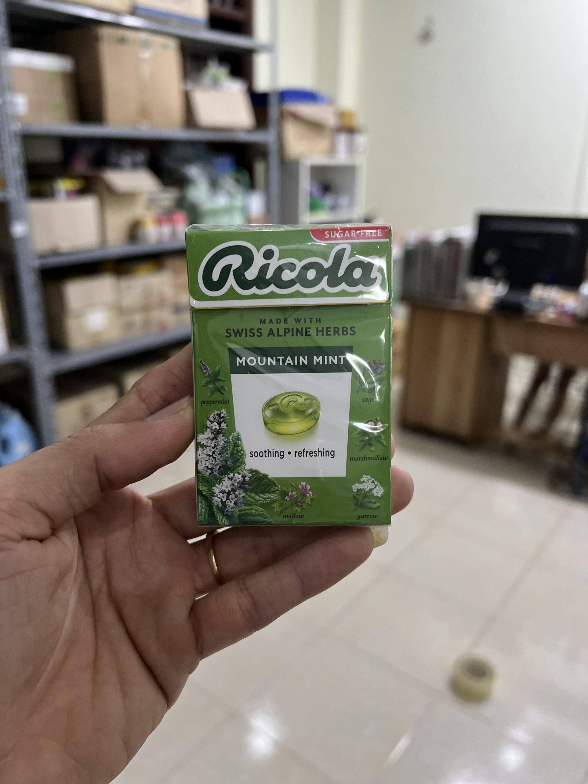 Kẹo Ngậm ho Thảo Mộc Ricola 40gr NHẬP KHẨU THỤY SĨ