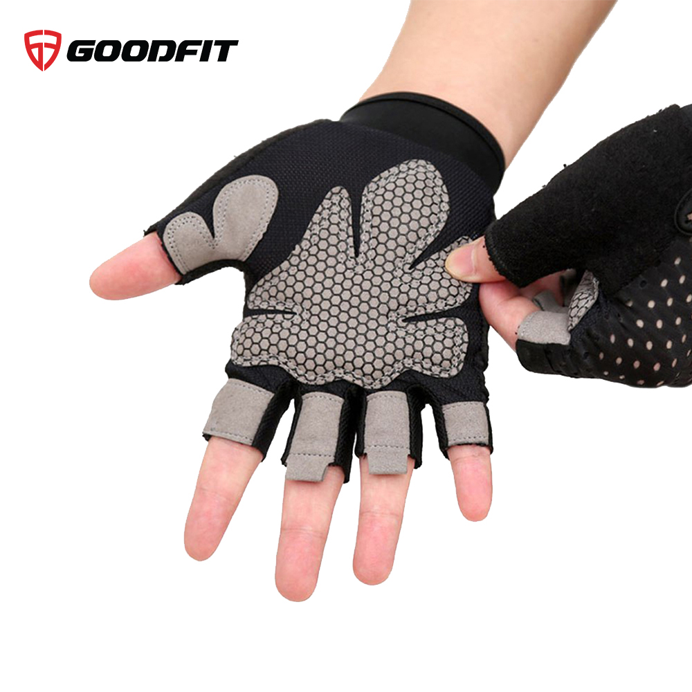 Găng tay, bao tay tập gym nam nữ GoodFit GF203G Có Đệm Chống Trượt
