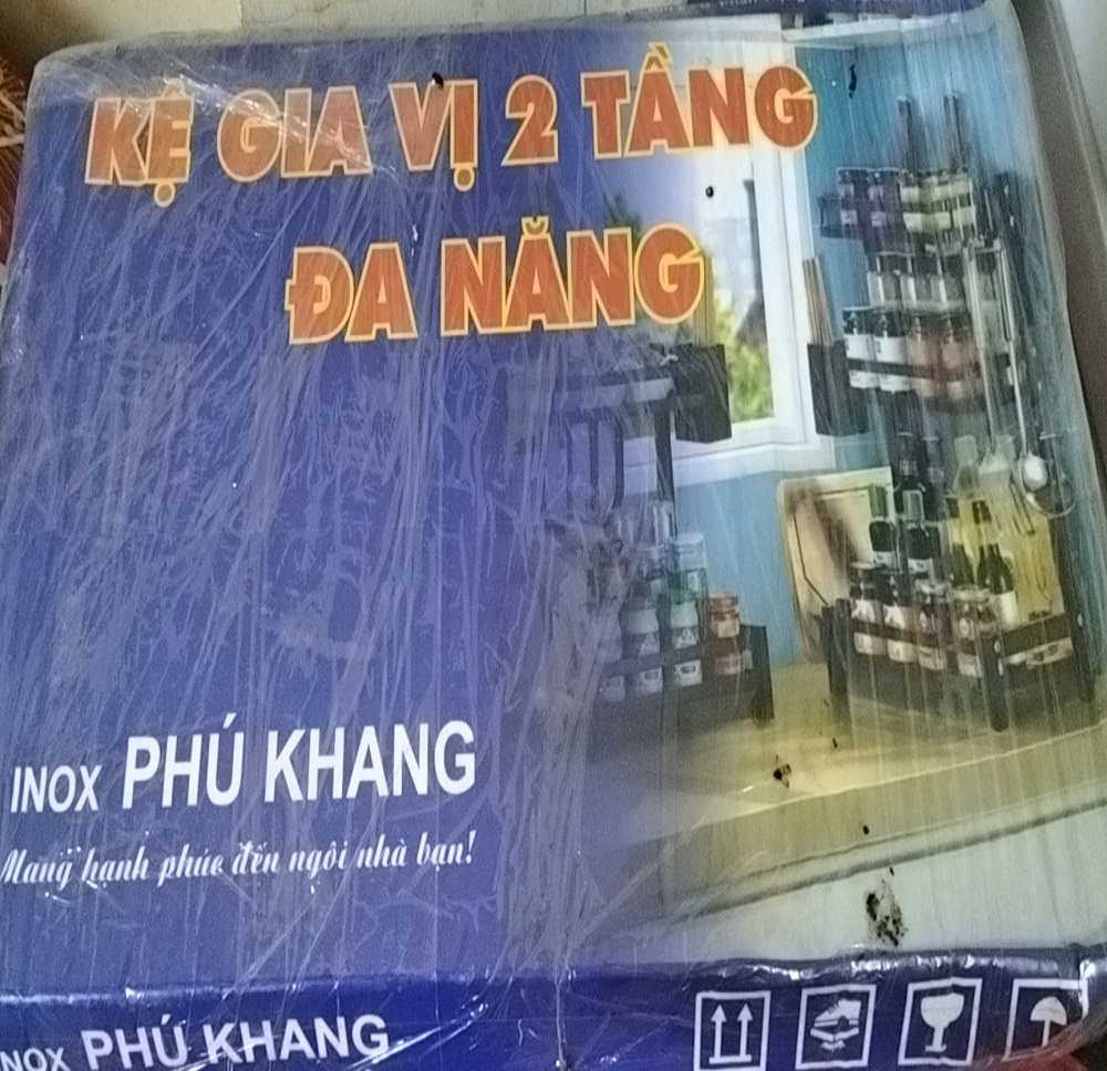 Kệ đa năng đựng gia vị 2 tầng INOX