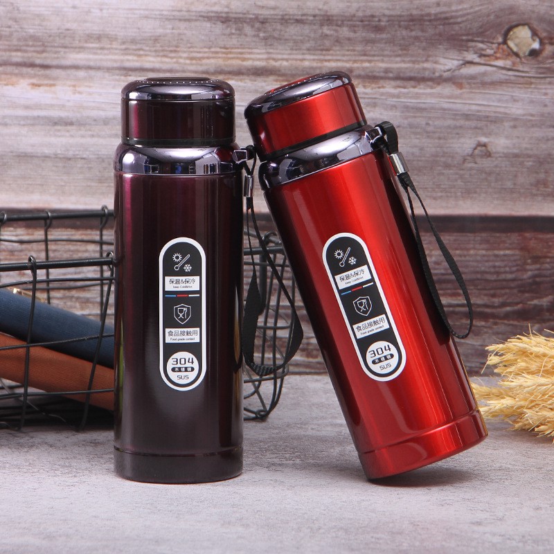 Bình giữ nhiệt inox 304 cao cấp 800ML giữ nóng lạnh tốt, có tấm lọc trà, giữ nhiệt lên đến 24h - giao màu ngẫu nhiên