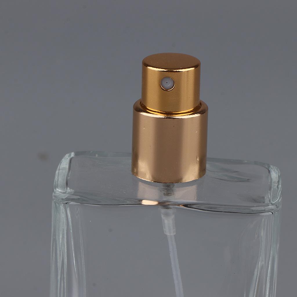 Empty Glass Perfume Fragrance Bottle Aftershave Spray Containers 50ml Black