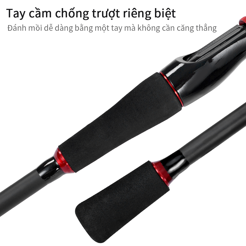 OneTwoFit 1.8M 2 Phần Máy dùng / Mày ngang Cần câu sợi Carbon Cần câu Câu cá Giải quyết Câu cá ngoài trời