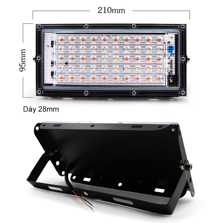 Đèn led pha chuyên cho trồng cây trong nhà 50W-220V50Hz