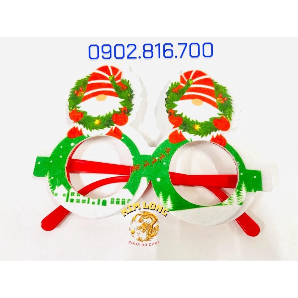 Mắt kính mắt kiếng noel ko tròng cho bé trang phục NOEL ngày lễ giáng sinh