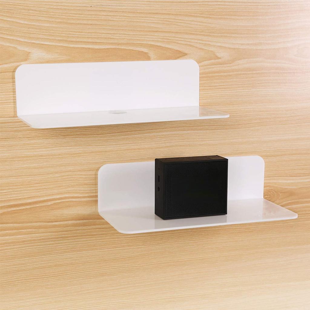 2x Acrylic Floating Wall Rack for Smart Speaker