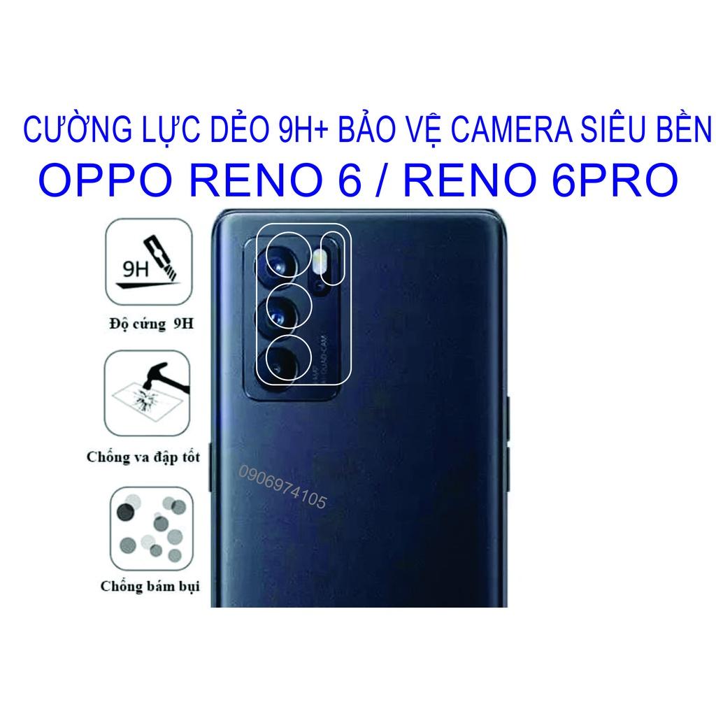 Cường lực Dẻo Bảo vệ Camera dành cho OPPO Reno 6 / reno 6pro Siêu bền không nức mẻ khi va chạm, bảo vệ camera tiệt đối