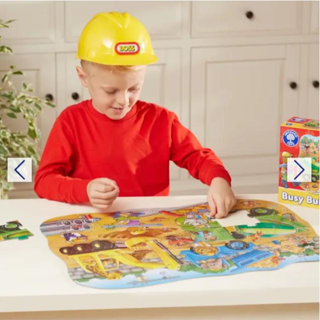 Bộ xếp hình Busy Builders Jigsaw Puzzle - Orchard Toys giúp trẻ tiếp thu kiến thức thực tế, quan sát