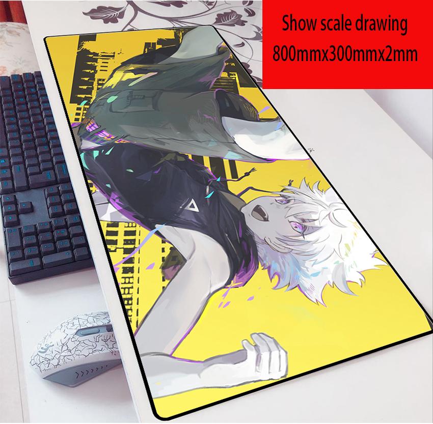 Anime Hunter X Hunter Miếng Lót Chuột 80X30 Game 2Mm MousePad Quá Khổ Bàn Phím Laptop Miếng Lót Bàn Cho Chơi Game
