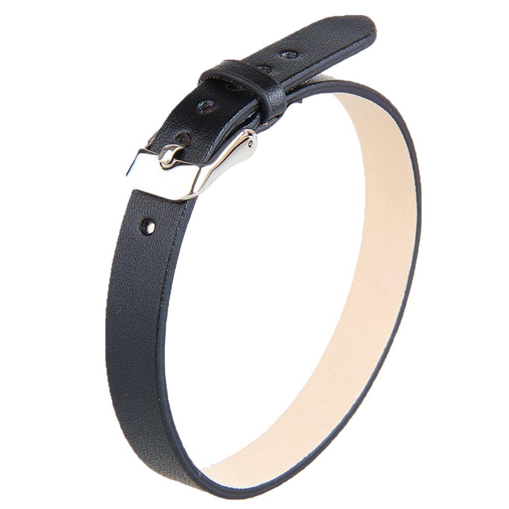 2-8pack Fashion Cow Leather Wristband Cuff Bracelet Bangle Charm Women Jewelry