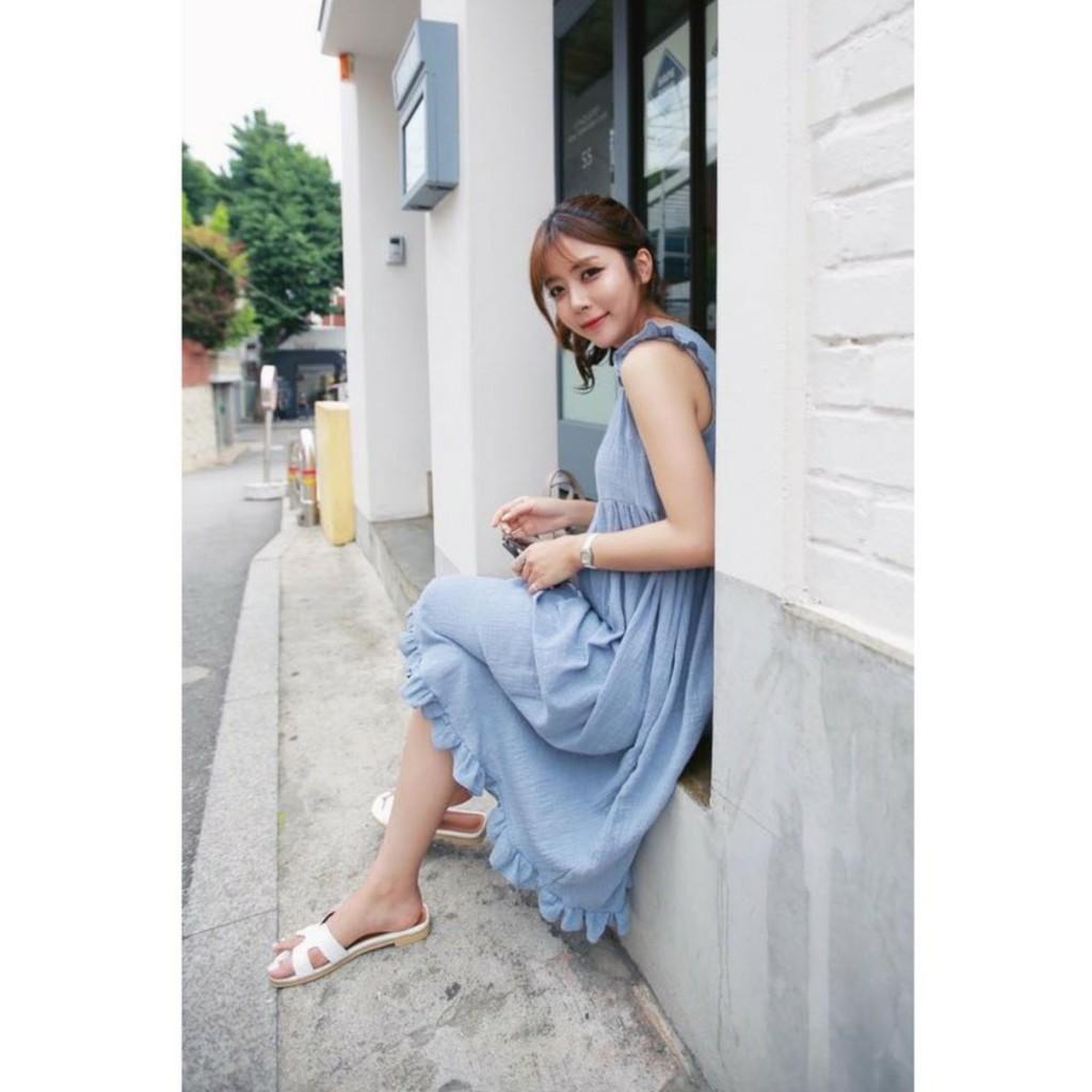 Váy bầu tay tiểu thư bánh bèo hàng đẹp
