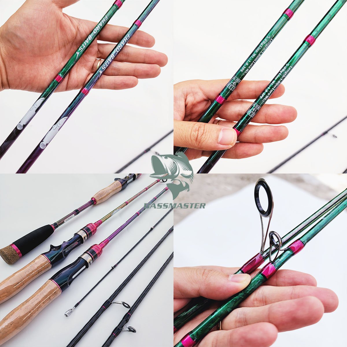 Cần Câu Lure Titan FHARD BAITS , Cần Máy Ngang Và Máy Đứng Đầu Bu Chống Xoắn CC37