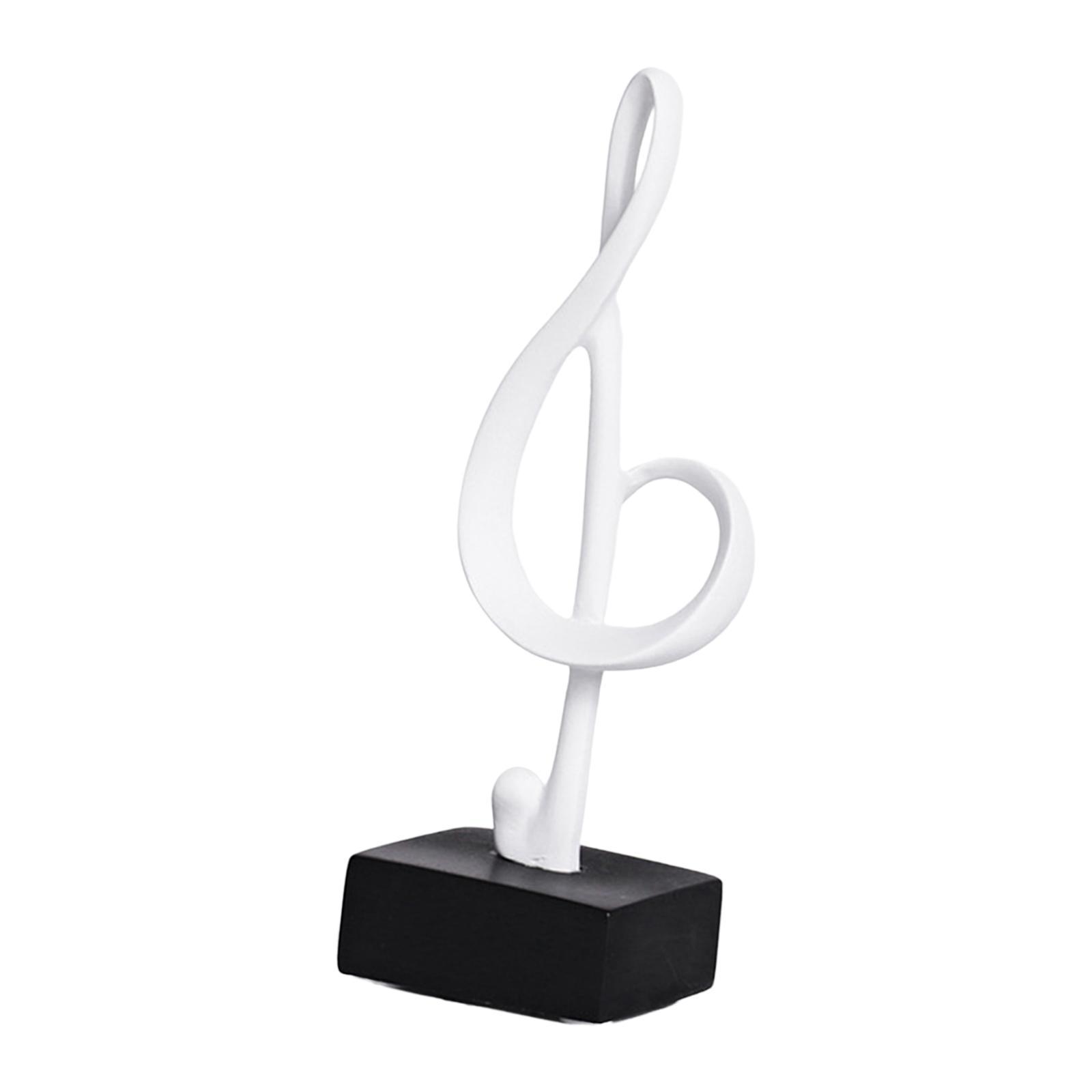 Creative Music Note Figurine Resin Statue Sculpture Artwork for Living Room office and home Decoration