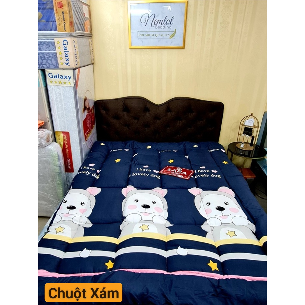 SALE MẠNH  NỆM TOPPER CHẤT LIỆU COTTON MỀM MỊN DÀY 7CM HÀNG ĐÀN HỒI CAO CẤP