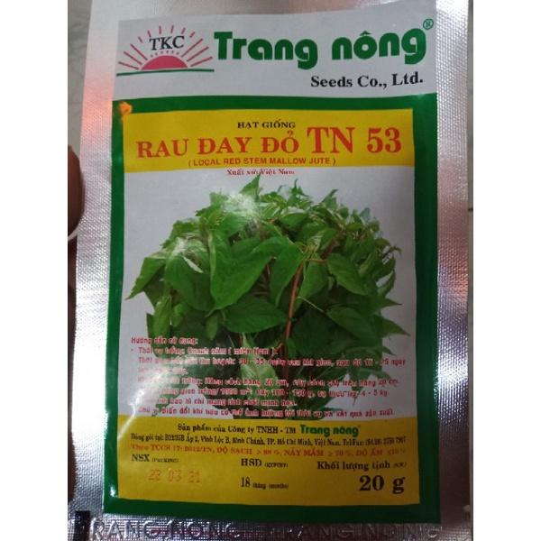 HẠT GIỐNG RAU ĐAY ĐỎ TRANG NÔNG gói 20gr