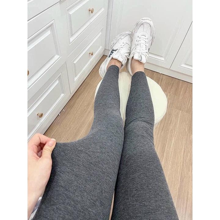 Quần legging nữ dầy dặn co giãn 4 chiều gen bụng tôn dáng_ Quần nỉ nữ siêu ấm QL56