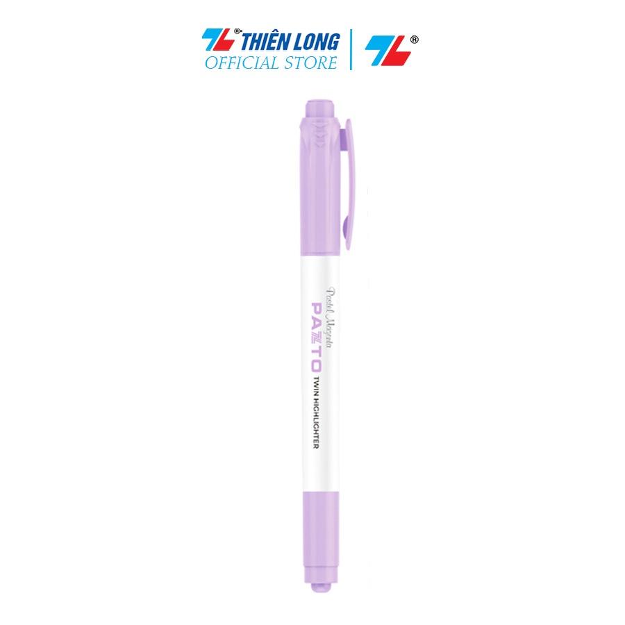 Bút dạ quang màu Pastel Thiên Long Pazto HL-016 - Rửa được - Không để lại vết khi Photocopy