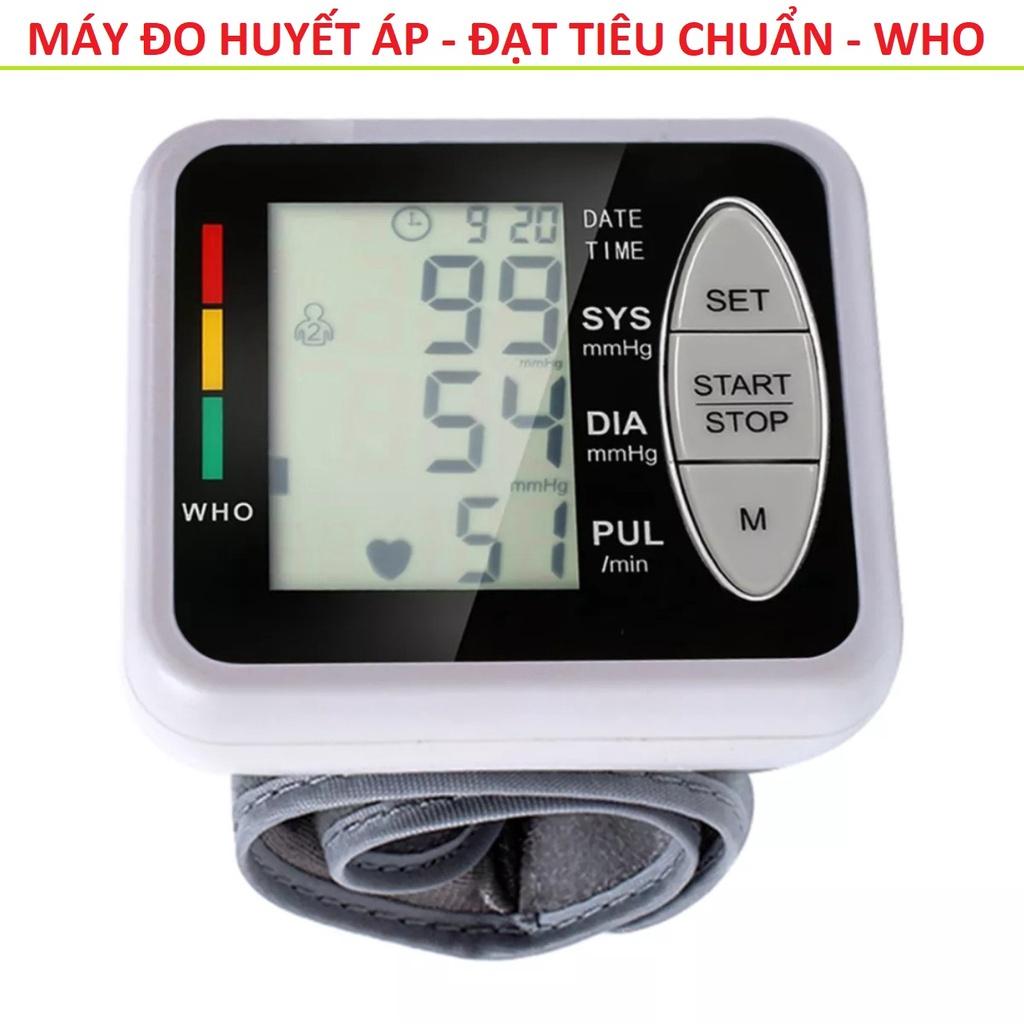 Máy đo huyết áp cổ tay tự động mẫu A1 đo nhanh chính xác loại tốt hàng cao cấp đạt chuẩn WHO