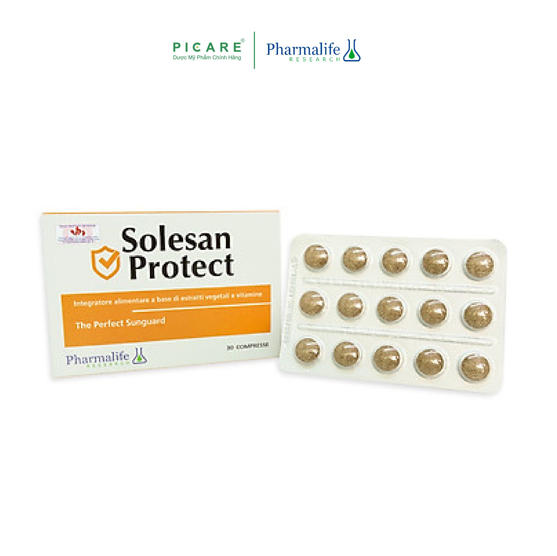 Pharmalife Viên Uống Chống Nắng Và Dưỡng Trắng Da Solesan Protect 30 viên 